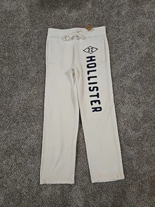 Hollister Neu mit Etikett klassische gerade Jogginghose Herren Dudes Größe XS Loungewear cremefarben - Bild 1 von 14