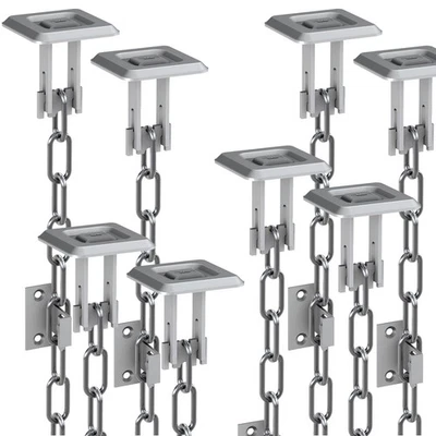 Basi 4 x Gitterrostsicherung GS70 Einbruch-Sicherung Lichtschacht Zusatz Kette - Bild 1 von 4