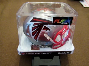 DION SANDERS ATLANTA FALCONS HOF SIGNED AUTO FLASH RIDDELL MINI HELMET BECKETT - Picture 1 of 5