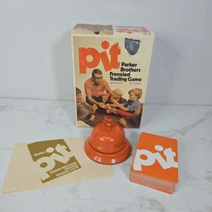 Juego de cartas coleccionables Parker Brothers Pit 1973 vintage con campana naranja e instrucciones - Imagen 1 de 7