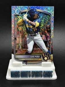 Luis Pena 2025 Bowman Chrome Prospect #BCP-239 Mini Diamond Refractor SP Brewers - Picture 1 of 2