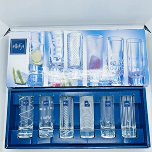 Mikasa Cheers Etched Design Bar Schnapsgläser Original Box 6er Set Frankreich - Bild 1 von 11