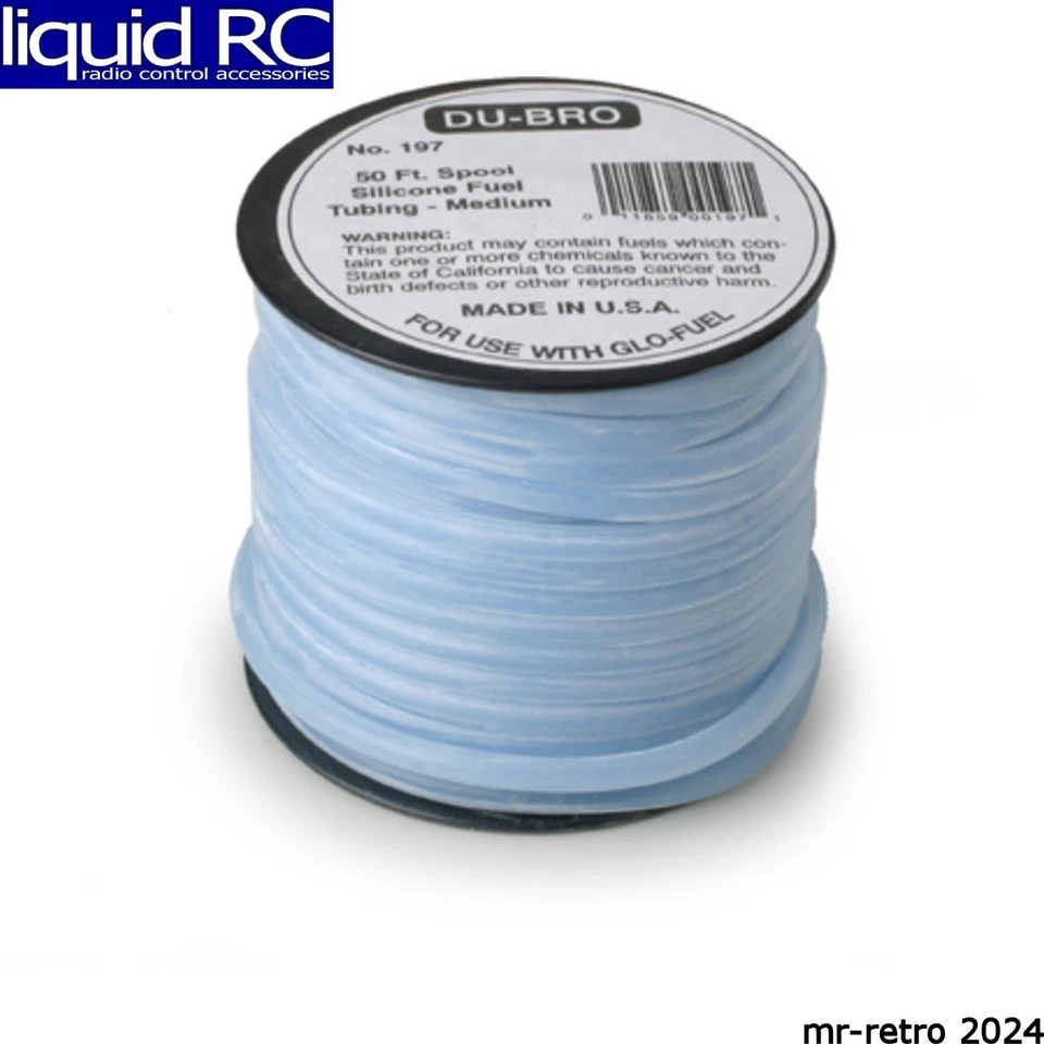 Tubo azul combustible silicona DU-BRO 197 mediano 50 pies Foto 1 de 1