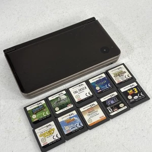 NINTENDO DSI XL GAME CONSOLE BEONZE + 10 GAMES - Picture 1 of 16
