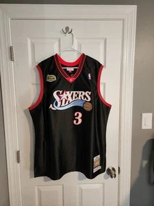 Authentic Mitchell & Ness Allen Iverson 01/02 76ers NBA Finals Trikot Gr. 52 XXL - Bild 1 von 4