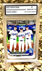 Shohei Ohtani/Yamamoto/Sasaki Rookie 2025 Topps Tokyo Serie Graded Gem-Mt 10 # - Bild 1 von 4