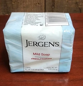 Jabón en barra suave Jergens, limpia y refresca original, 3 barras - 3 oz cada sebo - Imagen 1 de 30