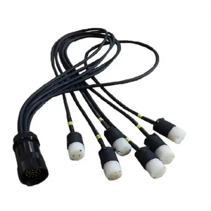 Power Wire Socapex Breakout Cable To Edison Duplex Connectors 3x2.5mm2 Cable - Picture 1 of 3