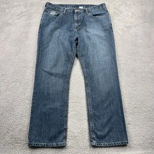Cinch Silver Label Jeans Mens 38x30 Straight Western Rodeo Workwear Medium Wash - Picture 1 of 13