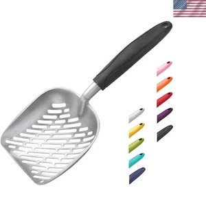 Cat Litter Scoop, Aluminum Alloy Sifter, Kitty Metal Scooper, Deep Shovel wit... - Picture 1 of 4
