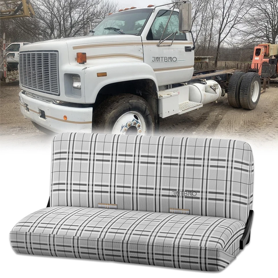 Cubierta de asiento de banco delantero para camioneta Chevrolet GMC serie C Topkick/Kodiak 1988-2002 Foto 1 de 4