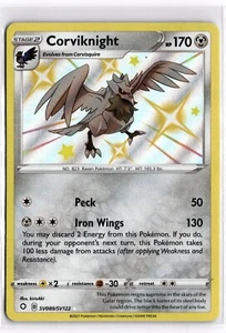 Juego de cartas coleccionables Pokémon Corviknight SV089/SV122 Shining Fates: Shiny Vault Holo - Imagen 1 de 1