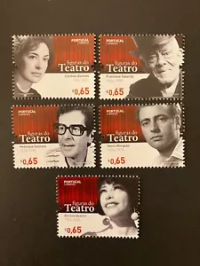 Portugal 2024 - Conjunto de sellos de figuras de teatro MNH - Imagen 1 de 1