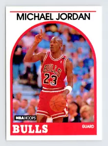 1989 NBA Hoops Karte, #200 Michael Jordan Hall of Fame, Chicago Bulls, siehe Video - Bild 1 von 3