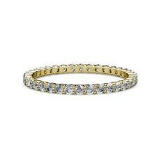 TriJewels Diamond Eternity Ring Stackable 7/8 ctw 14K Yellow Gold JP:19697