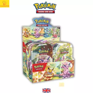 Pokemon Prismatic Evolutions Mini TIn Display SV 8.5 Sealed English New - Photo 1 sur 7