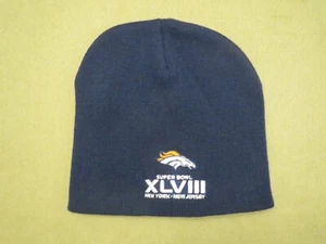 Gorro tejido Denver Broncos Super Bowl XLVIII azul marino OSFM - Imagen 1 de 3