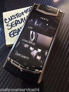 Genuine Vertu Android Ti Black Alligator Luxury Phone Super RARE Brand NEW - Picture 1 of 2