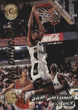 1997 Press Pass Double Threat #1 Tim Duncan RC Rookie Spurs