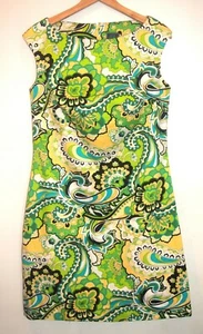 Vestido sin mangas Melly M mezcla algodón verde cachemira riverside nuevo con etiquetas talla 8 $195 - Imagen 1 de 9