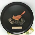 Couroc Of Monterey Dish Tray 10.5" Round Cardinal Bird Branch Bakelite Phenolic