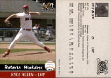 Kyle Allen 2004 Batavia Muckdogs #NNO Card *AutographDen*