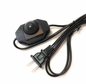 New! Light dimmer Cord wire Plug Power dimming Button switch 5.9ft,110-220V - Picture 1 of 5