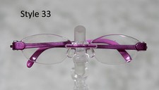 1/3 1/4 Bjd Sd 60cm 45 eye glasses eyeglasses Dollfie Purple clear lens Style 33