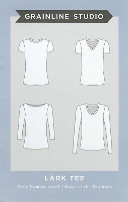 Camiseta De Alondra Patrón De Costura De Grainline Studio - Tallas 0-18 • 23.25€