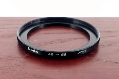 🌸[COMO NUEVO] Kenko 49-58 Adaptador Paso Filtro Convertidor Genuino de Japón Foto 1 de 4