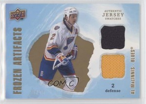 2008-09 Upper Deck Artifacts Frozen Jersey Dual Gold /75 Al MacInnis #FAD-AM HOF