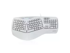 Perixx Periboard-512II Ergonomic Split Keyboard Natural Ergonomic Design White - Picture 1 of 3