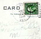 Lewes Delaware Postmark Postcard to Wilmington Lettie Johnson Argo Cover 1916 JR