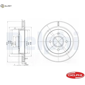 2x BRAKE DISC BG2758 FOR FORD ESCORT/CLASSIC/Turnier/VI/Rural/Mk/VII/Clipper - Picture 1 of 9