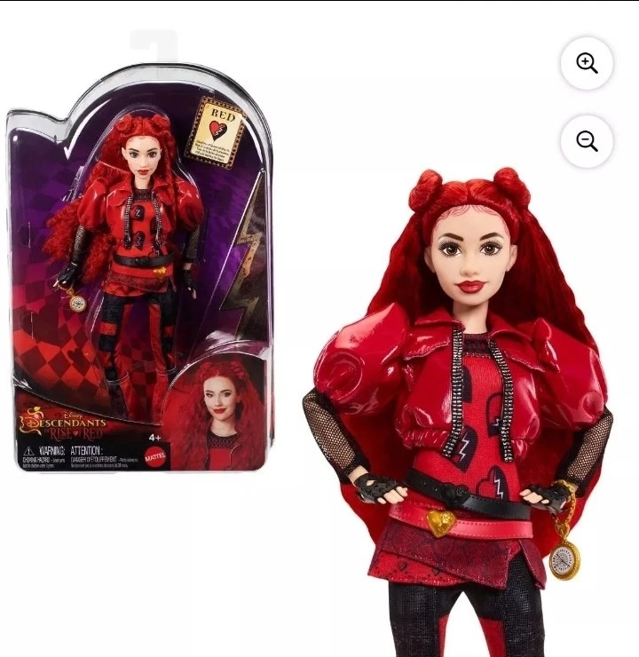 Disney HWT93 Descendants: The Rise of Red Fashion Doll & Accessory, Red,