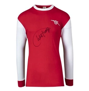 Charlie George Signed Arsenal Shirt - 1970s, Long Sleeved, Number Autograph - Imagen 1 de 6