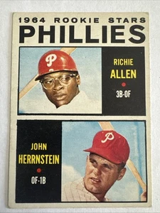 💥PHILLIES ROOKIE STARS💥1964 TOPPS #243 John Herrnstein Richie Allen NM-MT RC - Bild 1 von 7