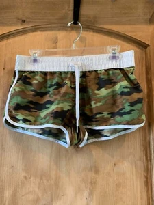 OP Ocean Pacific Casual Shorts Juniors Multicolor ~ M 7-9 Camo Print - Picture 1 of 4