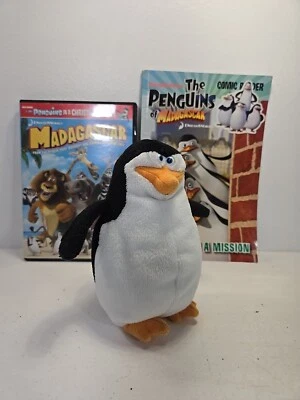 Ty Beanie Baby Madagascar Skipper the Penguin + Penguins On A Mission Book DVD - Image 1 of 4