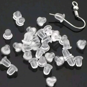 Lot de 50 fermoires Boucles D'oreilles En Plastique, Neuf - Picture 1 of 1