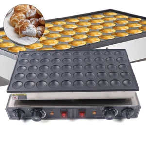 Mini máquina eléctrica para hacer panqueques Poffertjes holandesa 110 V 50 agujeros nueva - Imagen 1 de 9