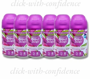 6 x Air Freshner Refill Magnolia Muse Perfect Scents Upto 70 Days Of Freshness - Picture 1 of 1
