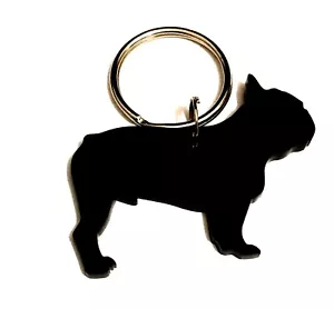 Französische Bulldogge Stecker Hund Schlüsselring Tasche Anhänger Geschenk Mit - Bild 1 von 3