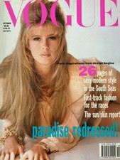 Vogue Australia October 1990 Rachel Hunter Audrey Benoît Lana Ogilvie Dame Joan