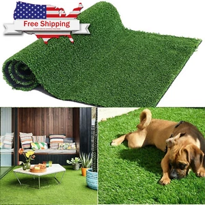 Artificial Grass Indoor Outdoor Garden Lawn Landscape Synthetic Grass Mat Turf - Picture 1 of 9