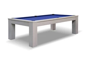 John West Pool Billardtisch Weiß mit Schieferplatte, 6 ft inkl. Montage - Bild 1 von 2