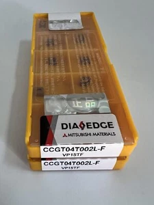 MITSUBISHI / CCGT04T002L-F VP15TF / Hartmetalleinsätze 10 Stück - Picture 1 of 2