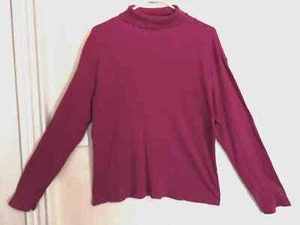 J Jill Womens Sweater XL Purple Turtleneck Long Sleeve Pullover Career Office - Picture 1 of 4