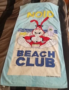 Awesome 1988 Dominos Pizza Noid beach towel 58" x 29" - Great condition! RARE! - Picture 1 of 8