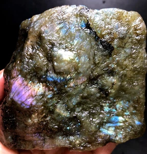 536g Rare Natural Labradorite Crystal Rough not Polished From Madagascar W259 - Picture 1 of 9